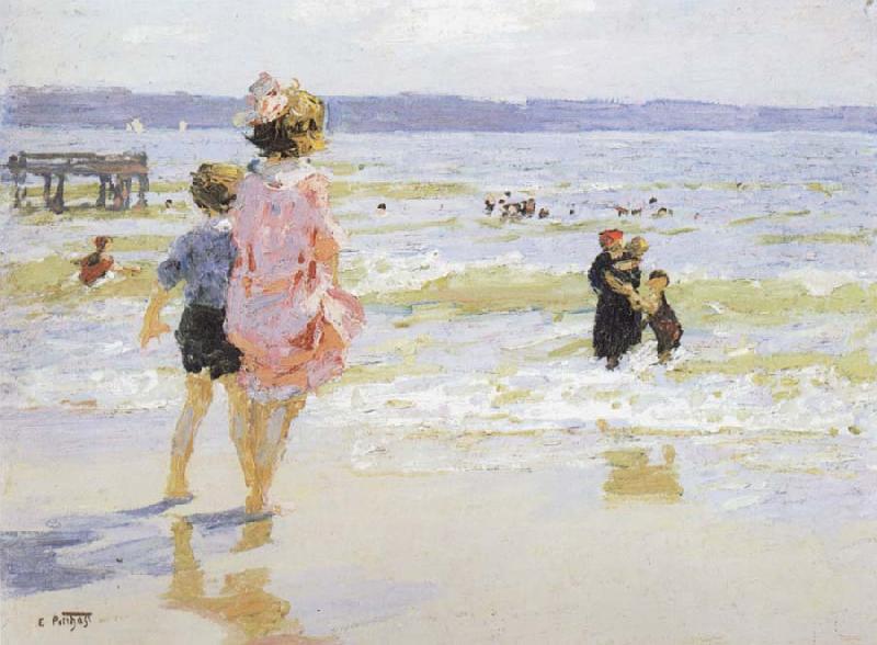 Edward Henry Potthast Prints At the Seashore